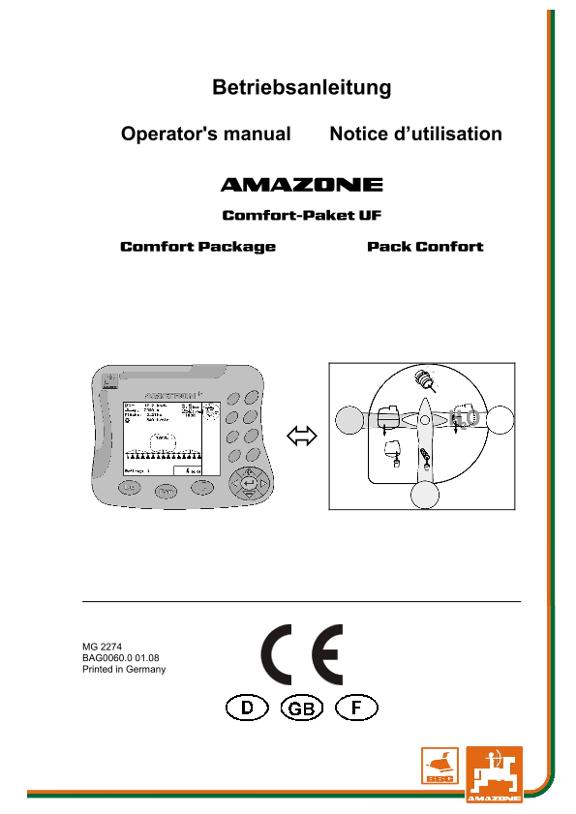 Betriebsanleitung Comfort-Paket UF
