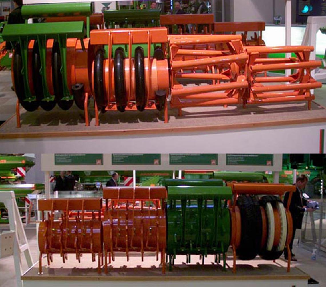 Ausstellungsobjekt Walzenmodelle