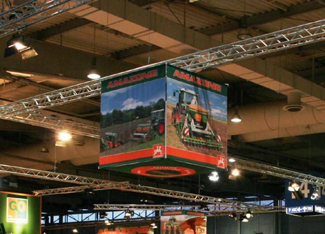 Ausstellungsobjekt Bannerwürfel