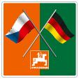 Flaggenkombination Tschechien + Deutschland