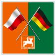 Flaggenkombination Polen + Deutschland