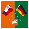Flaggenkombination Chile + Deutschland