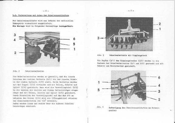 Betriebsanleitung Scheibennachläufer B485 A01. B487 A01