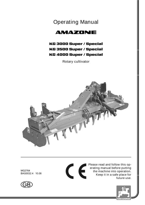 Operation manual KG 3/35/4000 SPECIAL / SUPER