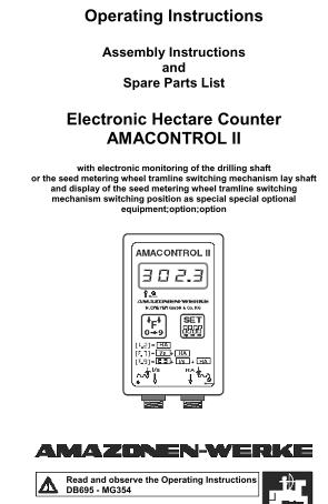 Operation manual AMACONTROL II