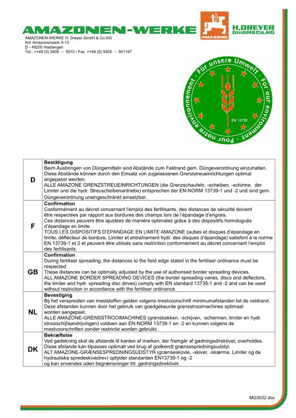 Beiblatt Düngeverordnung