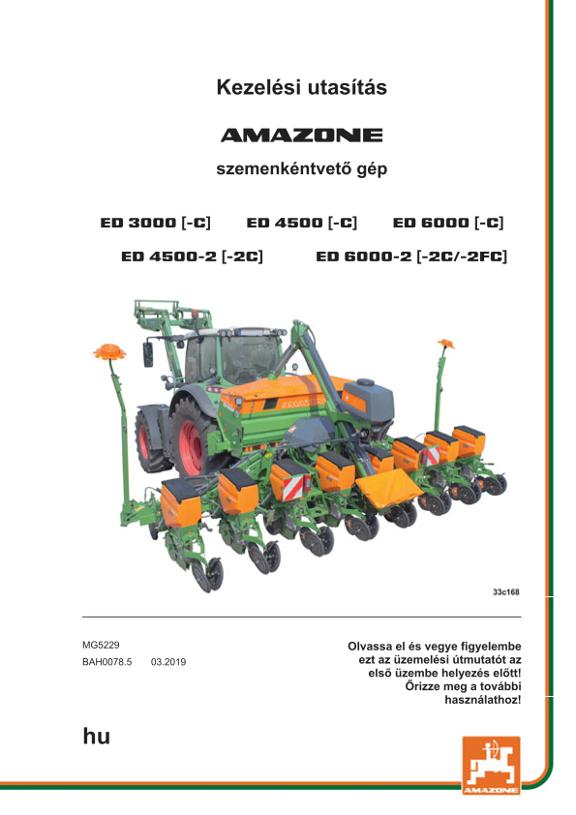 Kezelési útmutató ED 3000 / 4500 / 4500-2 / 6000-2 