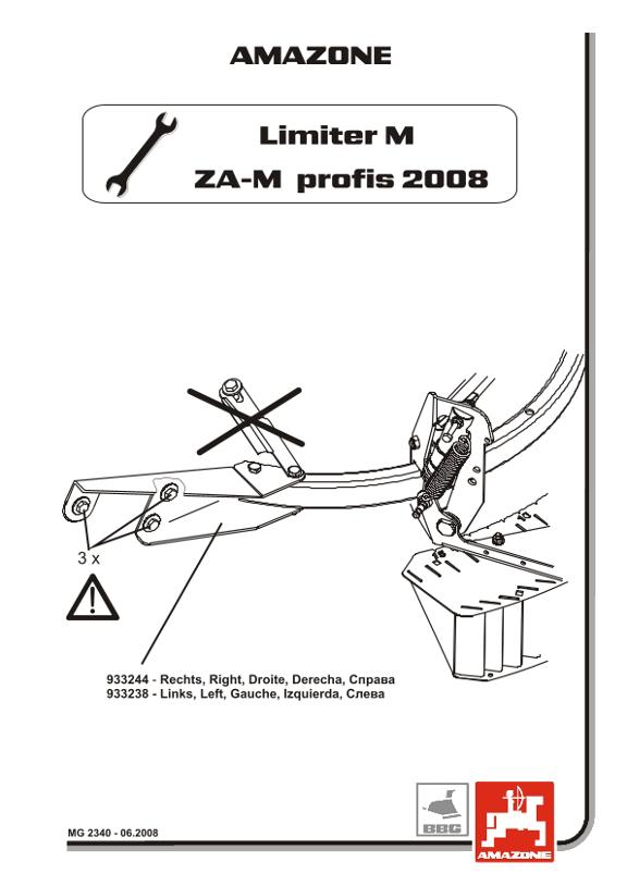 BEIBLATT  LIMITER M  ZA-M PROFIS 
