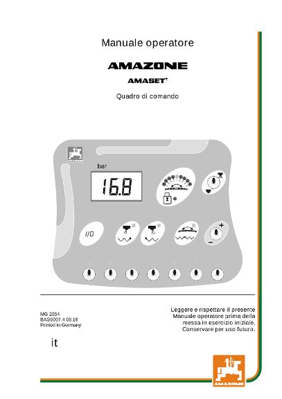 Manuale di intruzioni AMASET+