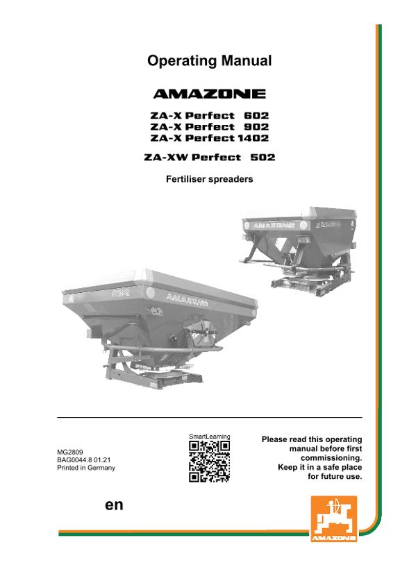 Operation manual ZA-X 6/9/1402 / ZA-XW 502 PERFECT