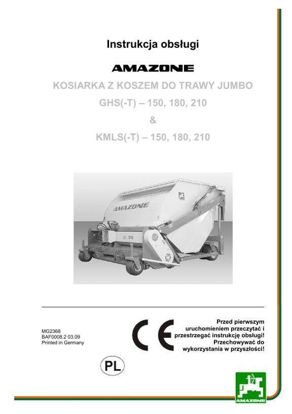 Instrukcja obsługi GHS JUMBO / KMLS